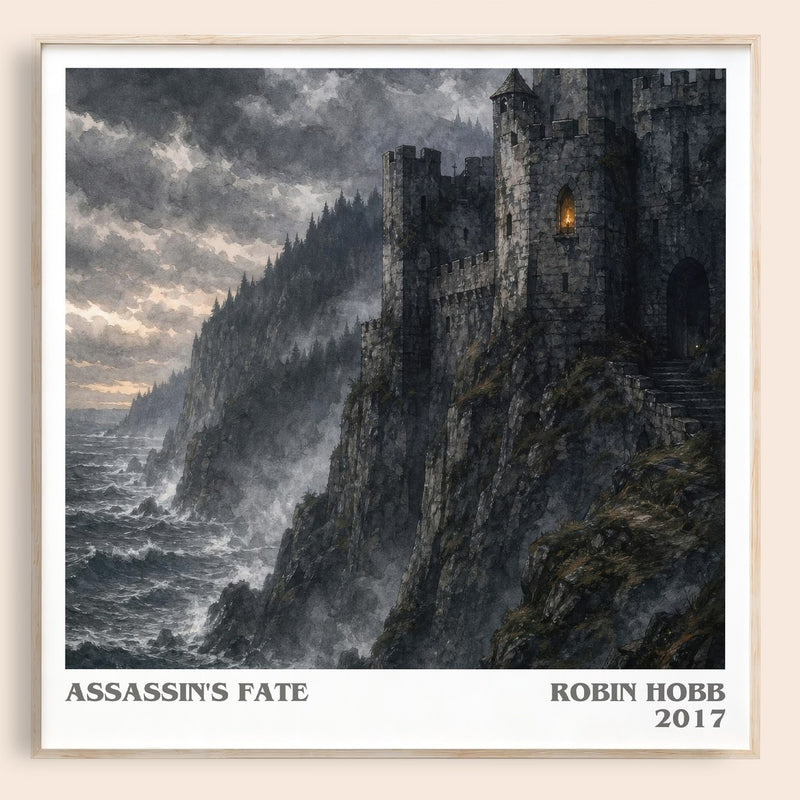 Assassin's Fate literary book poster by Robin Hobb – framed literary art print