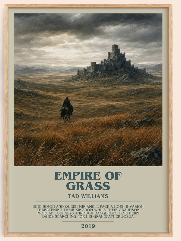 Empire of Grass bookish book poster by Tad Williams – framed literary art print