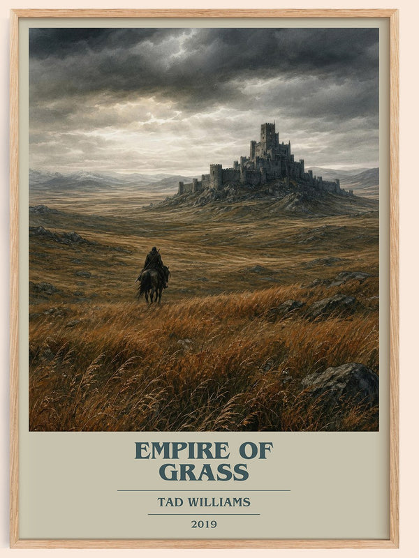 Empire of Grass book cover book poster by Tad Williams – framed literary art print