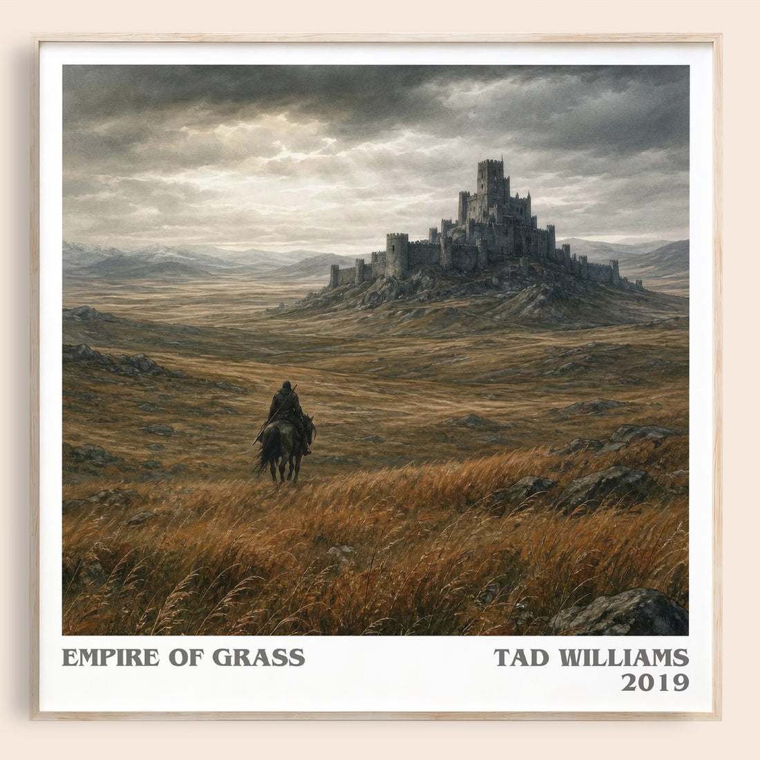 Empire of Grass literary book poster by Tad Williams – framed literary art print
