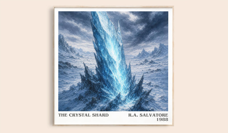 The Crystal Shard Literary Art Print by R.A. Salvatore (Square style)