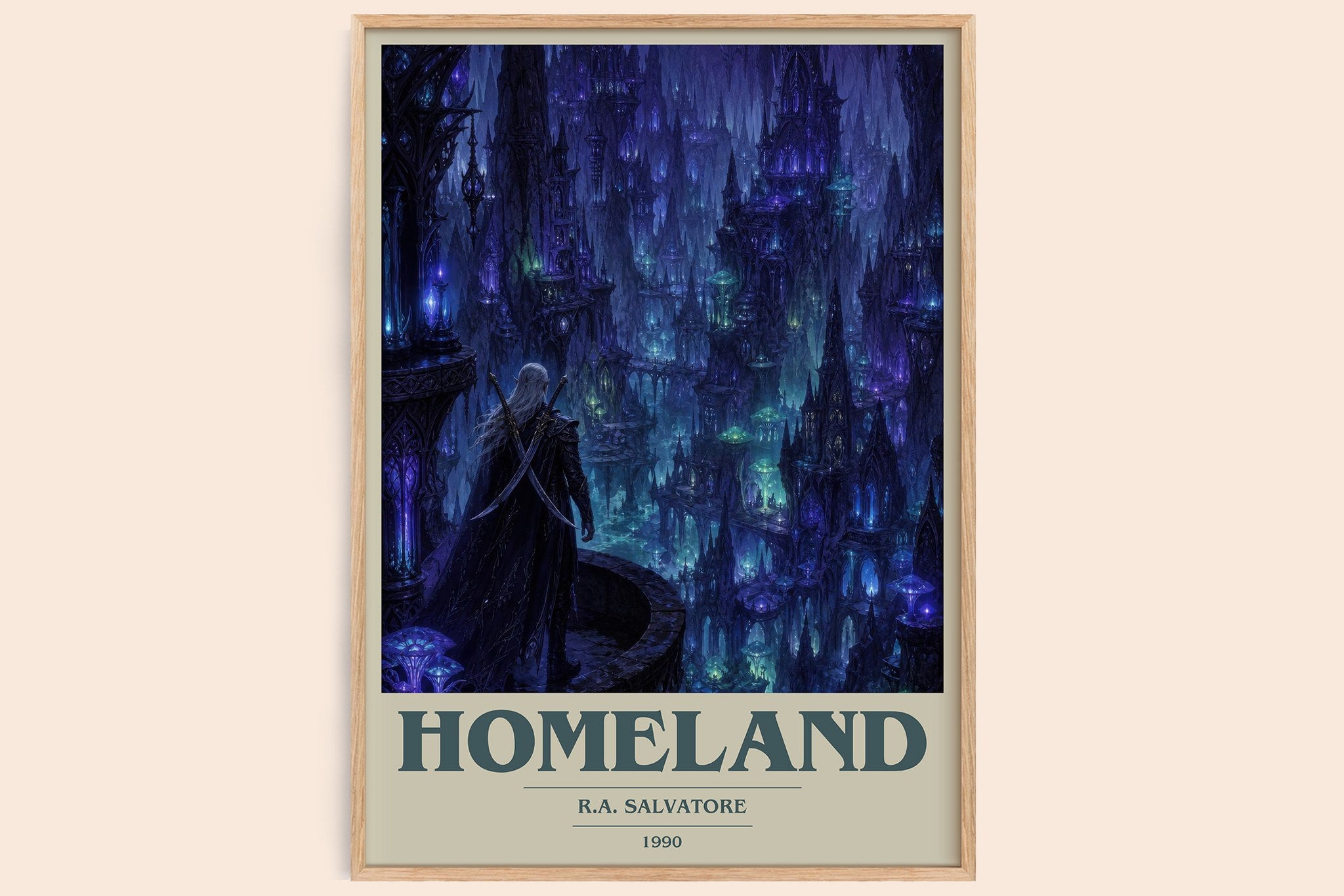 Homeland Book Cover Poster by R.A. Salvatore
