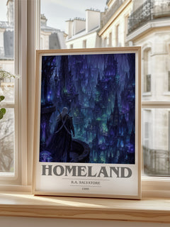 Homeland book cover poster colour and style options – R.A. Salvatore book art