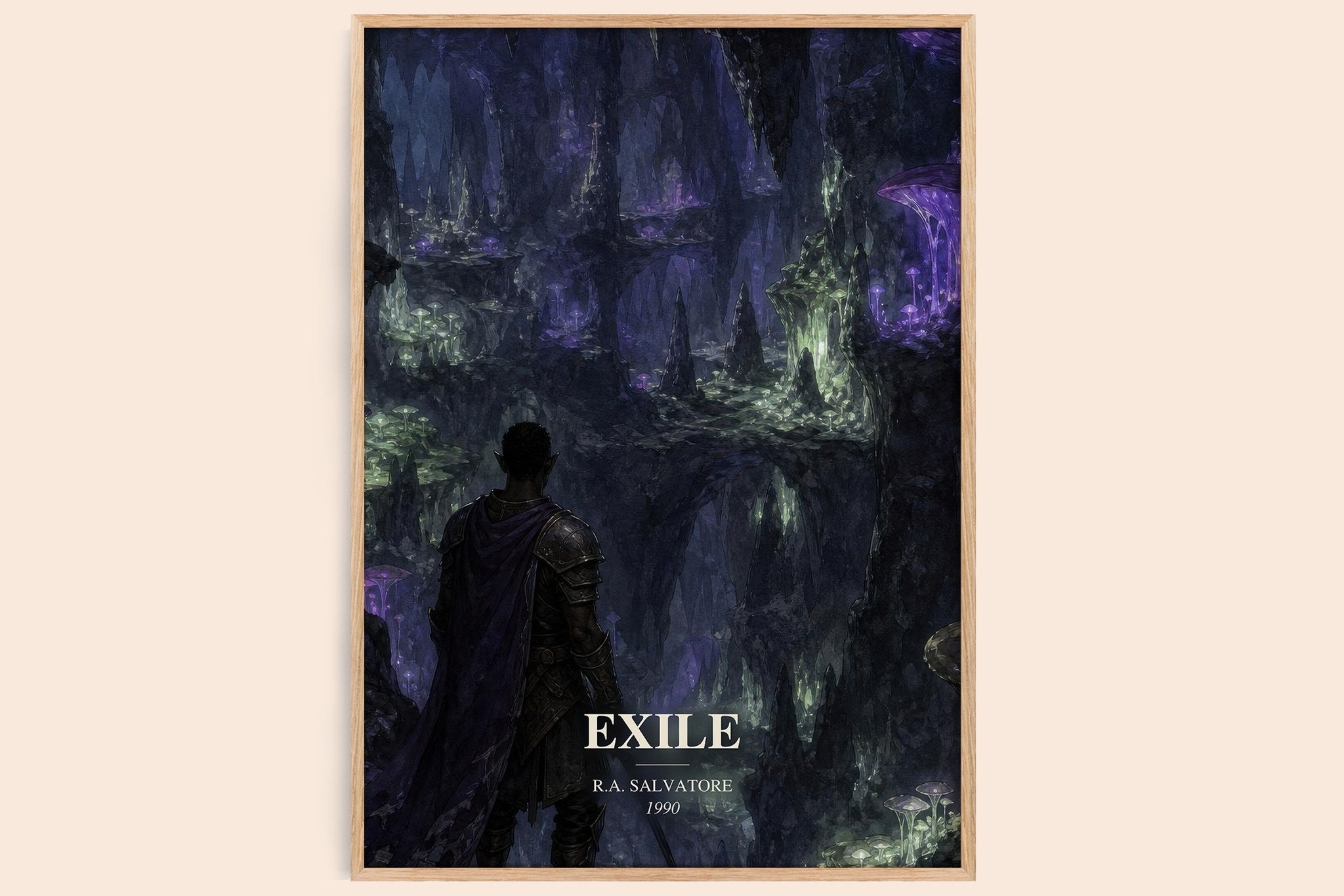 Exile Book Watercolour Illustration by R.A. Salvatore