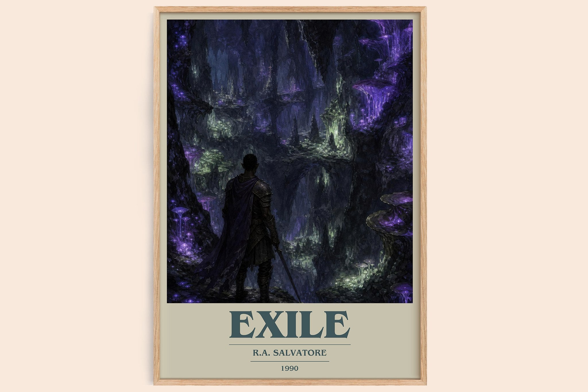 Exile Book Cover Poster by R.A. Salvatore