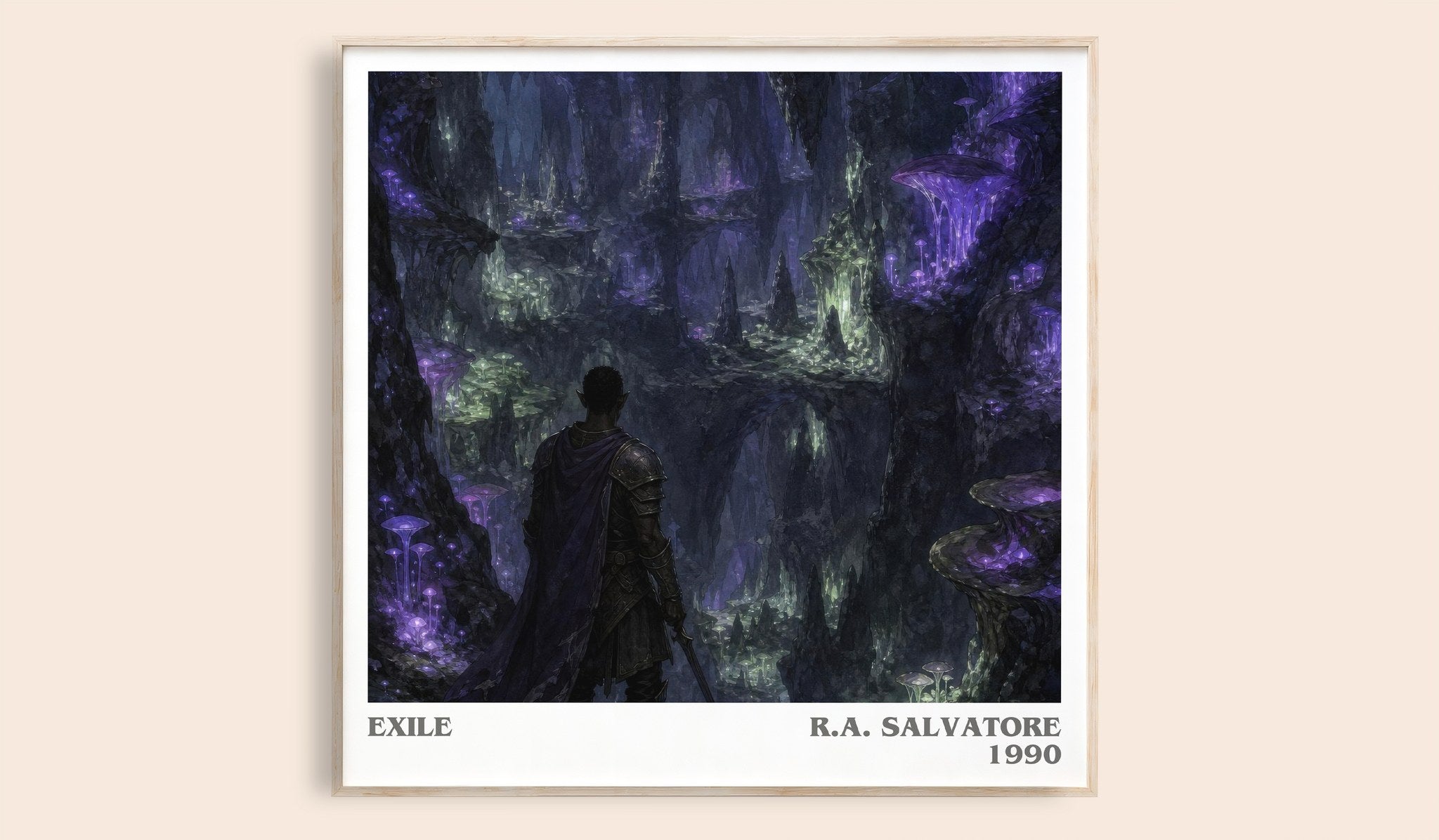 Exile Literary Art Print by R.A. Salvatore