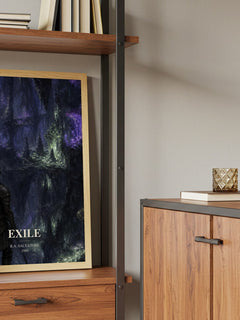 Exile book watercolour illustration paper finish options – matte satin gloss