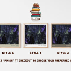 Exile literary print in frame leaning in hallway – fantasy wall art