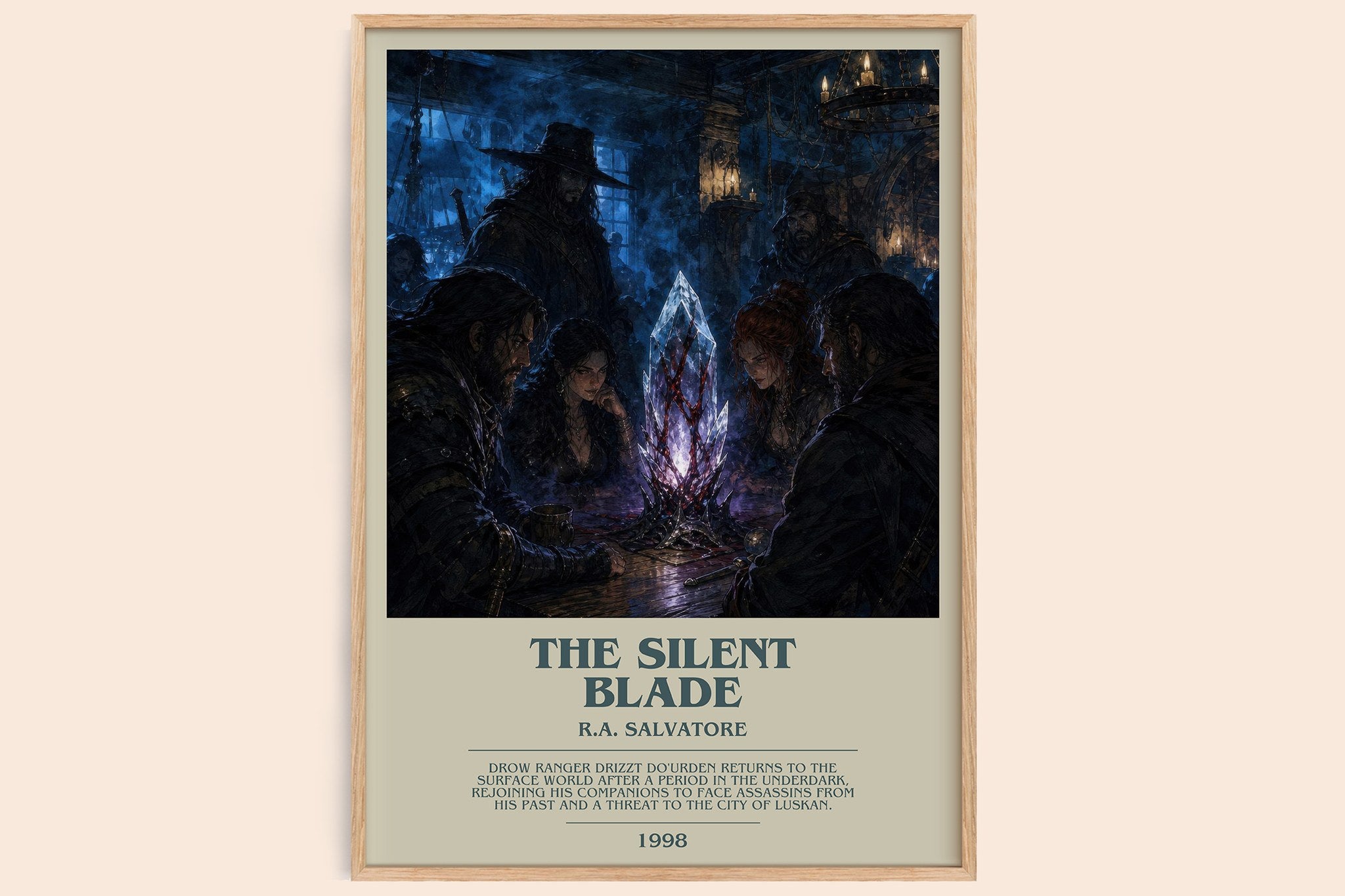 The Silent Blade Bookish Wall Art by R.A. Salvatore