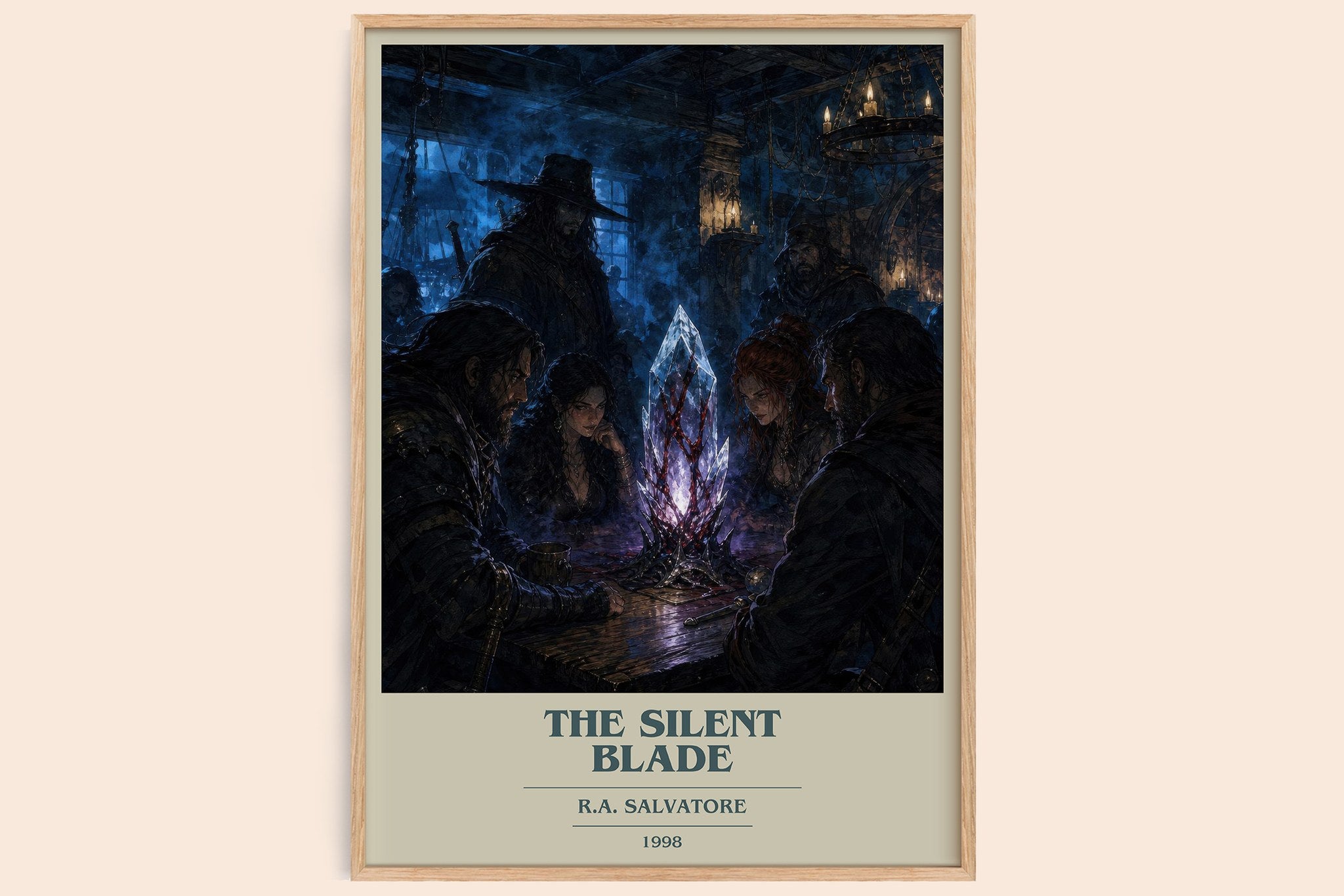 The Silent Blade Book Cover Poster by R.A. Salvatore