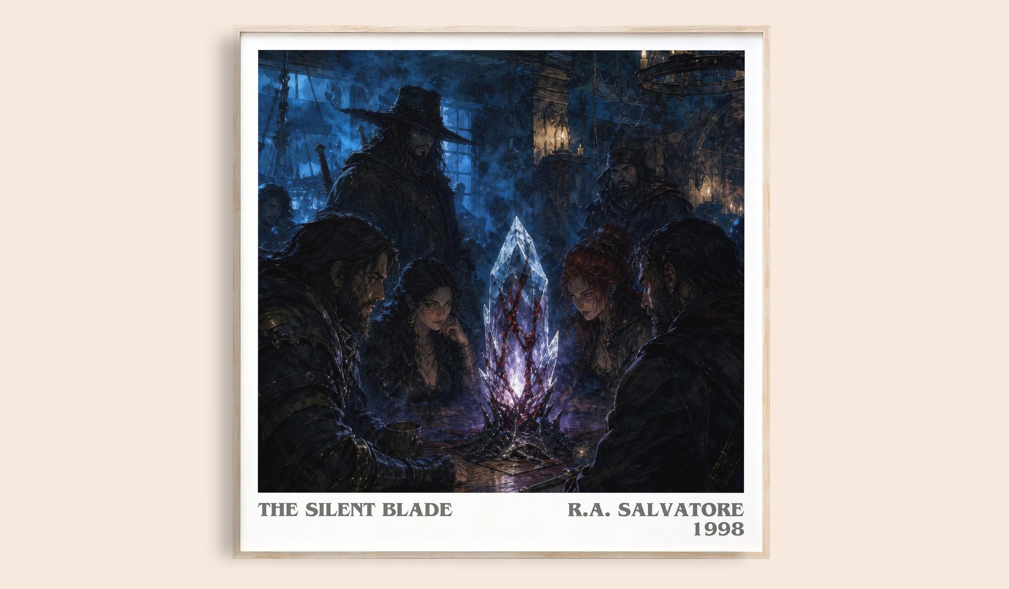 The Silent Blade Literary Art Print by R.A. Salvatore