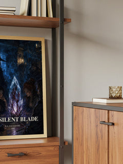 The Silent Blade book watercolour illustration paper finish options – matte satin gloss