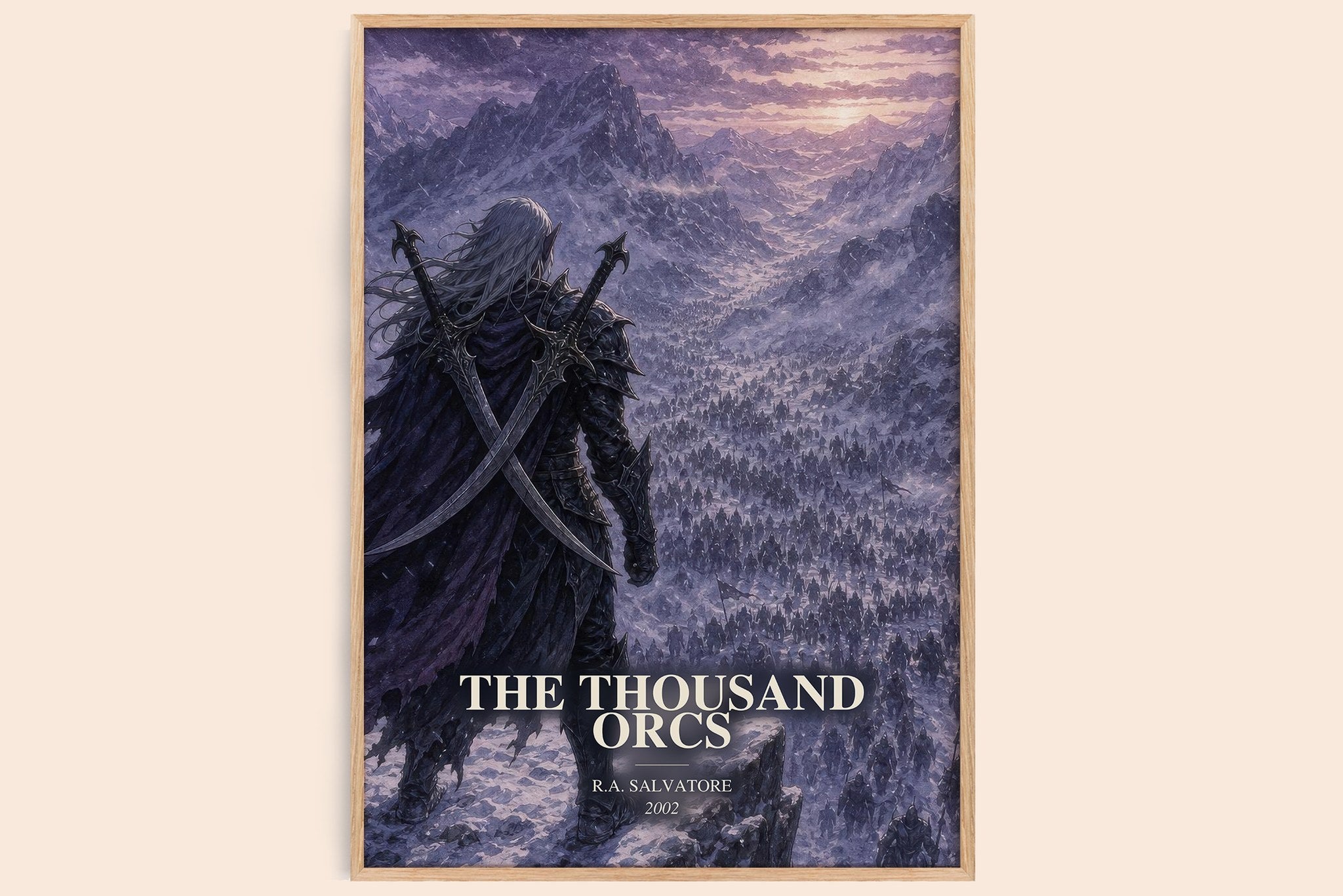 The Thousand Orcs Book Watercolour Illustration by R.A. Salvatore