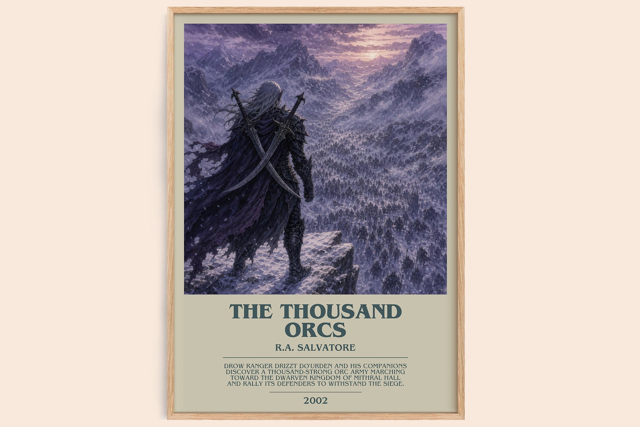 The Thousand Orcs Bookish Wall Art by R.A. Salvatore