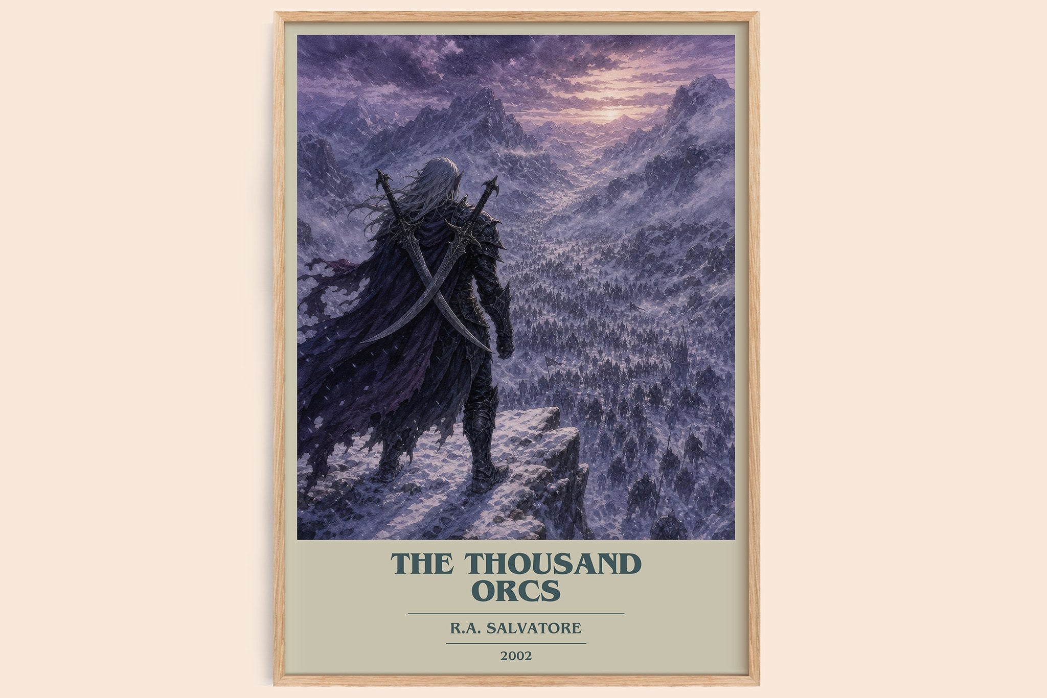The Thousand Orcs Book Cover Poster by R.A. Salvatore