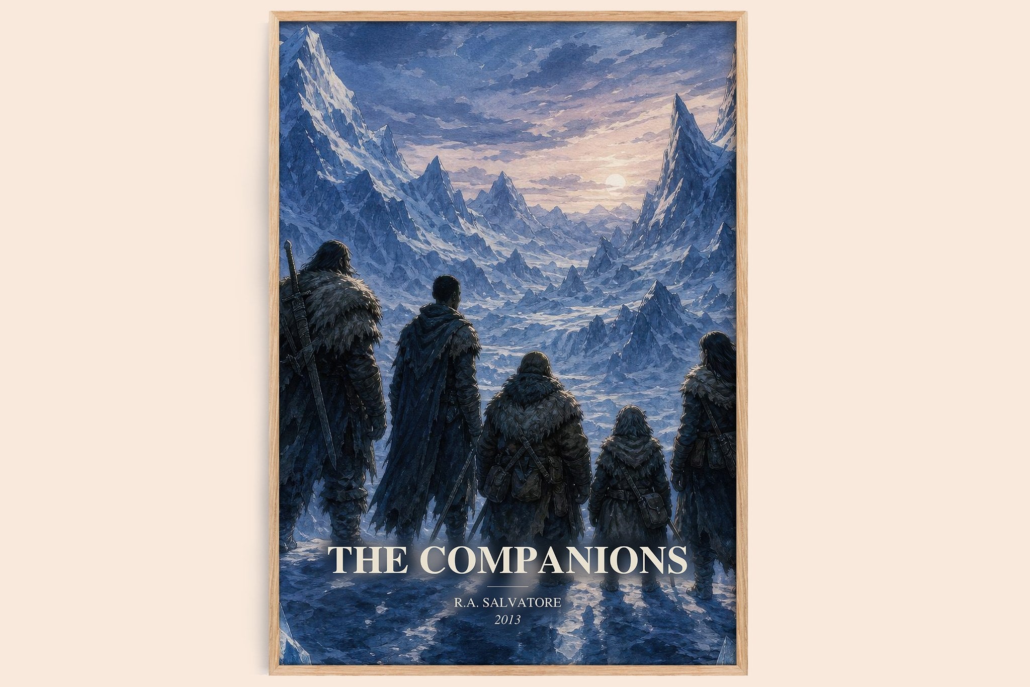 The Companions Book Watercolour Illustration by R.A. Salvatore