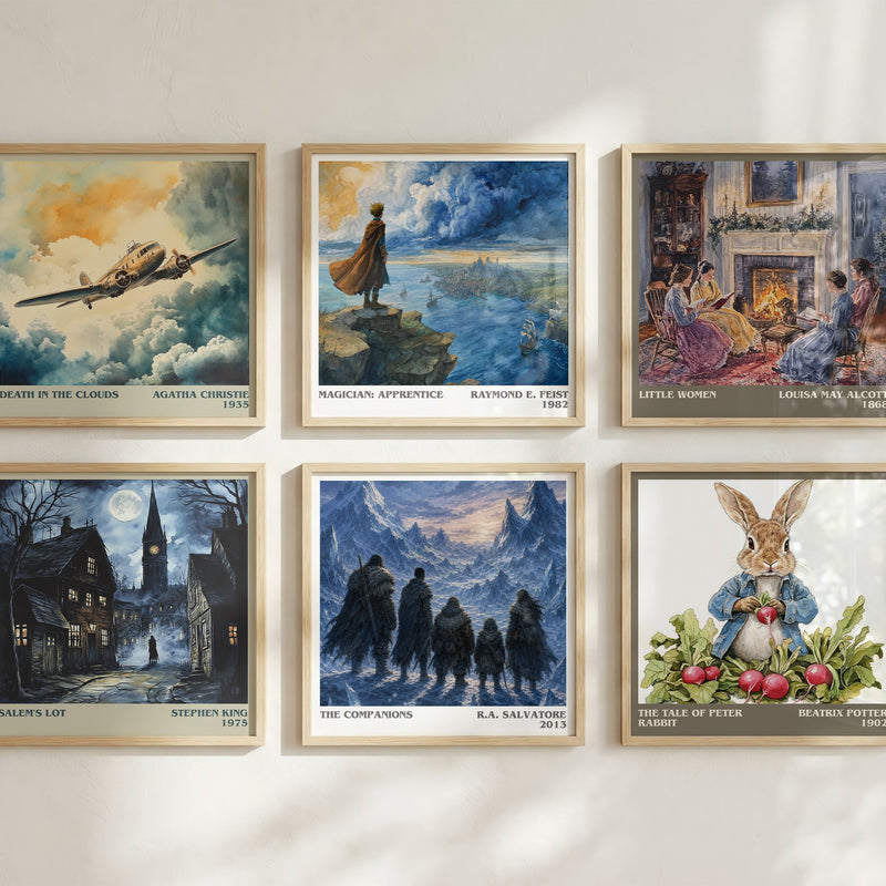 The Companions literary art print colour and style options – R.A. Salvatore book art
