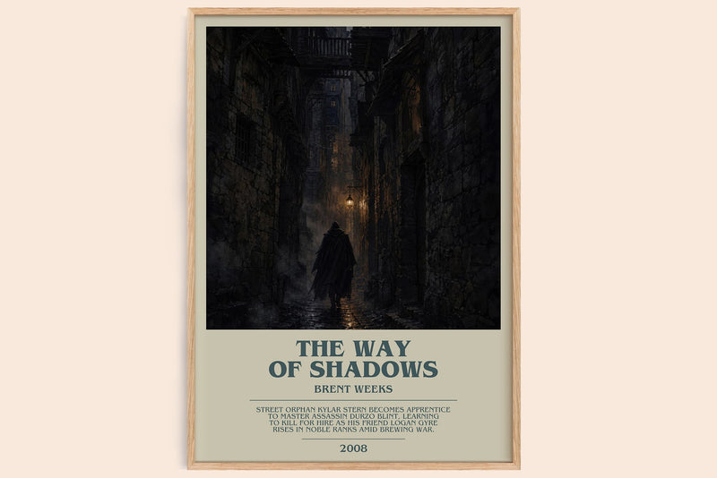 The Way of Shadows Bookish Wall Art by Brent Weeks (Modern style)