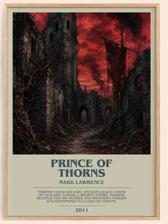 Prince of Thorns bookish book poster by Mark Lawrence – framed literary art print