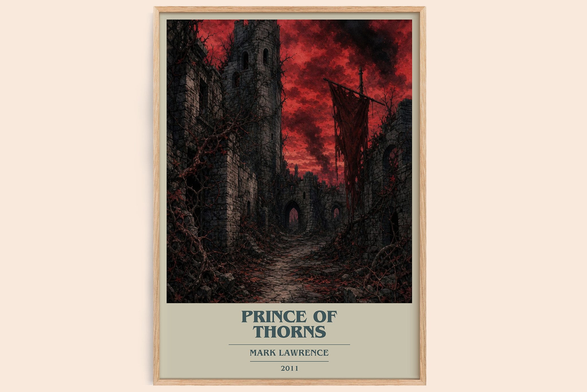 Prince of Thorns Book Cover Poster by Mark Lawrence