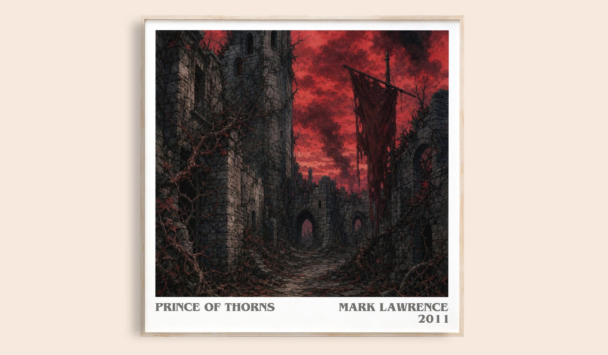 Prince of Thorns Literary Art Print by Mark Lawrence