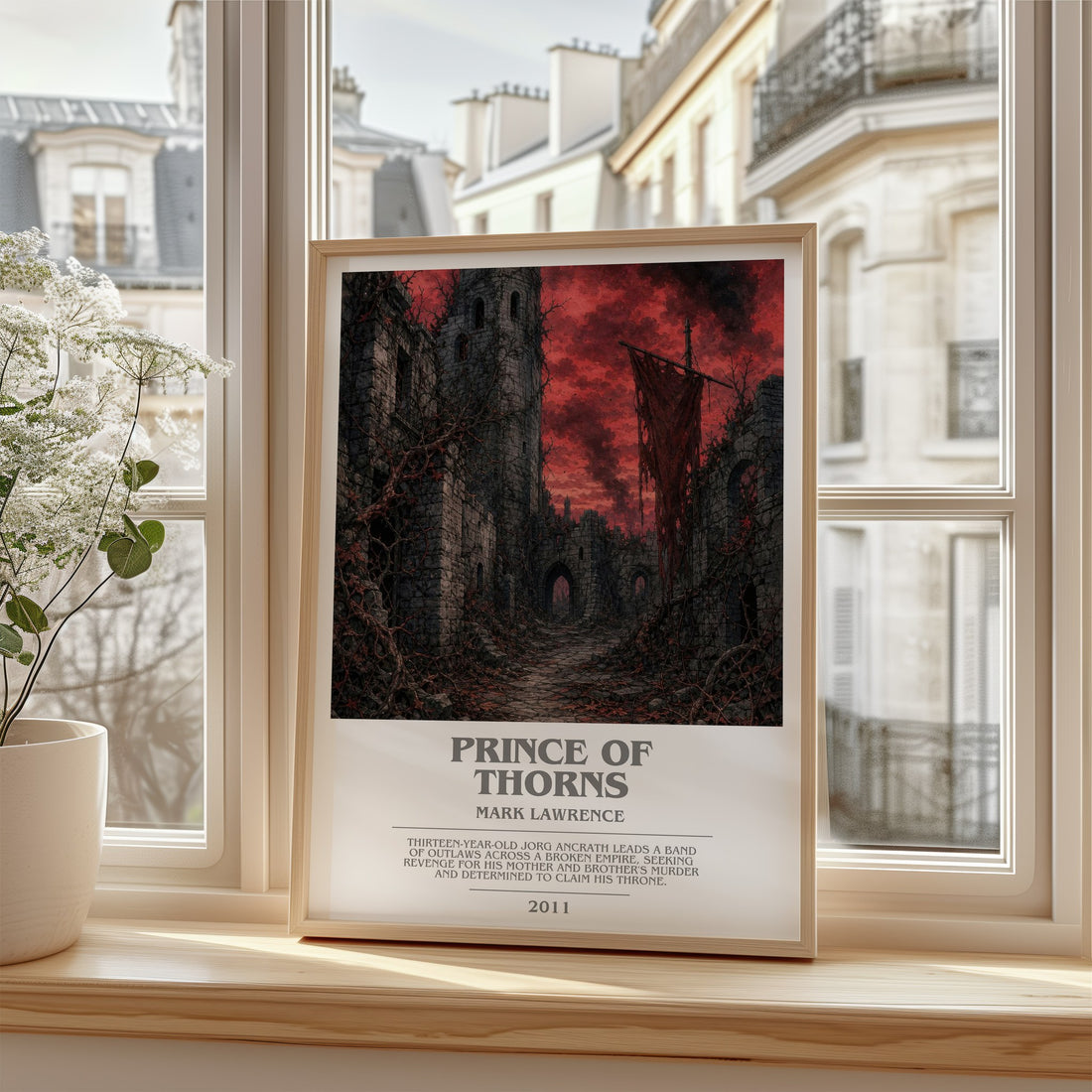 Prince of Thorns bookish poster colour and style options – Mark Lawrence book art