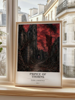 Prince of Thorns book cover poster colour and style options – Mark Lawrence book art