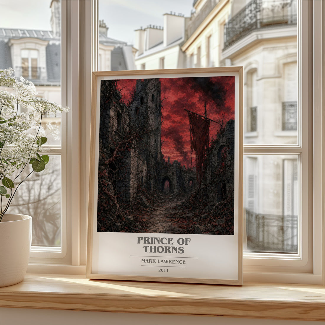 Prince of Thorns book cover poster colour and style options – Mark Lawrence book art
