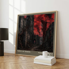 Prince of Thorns literary print framed by window – literary home decor