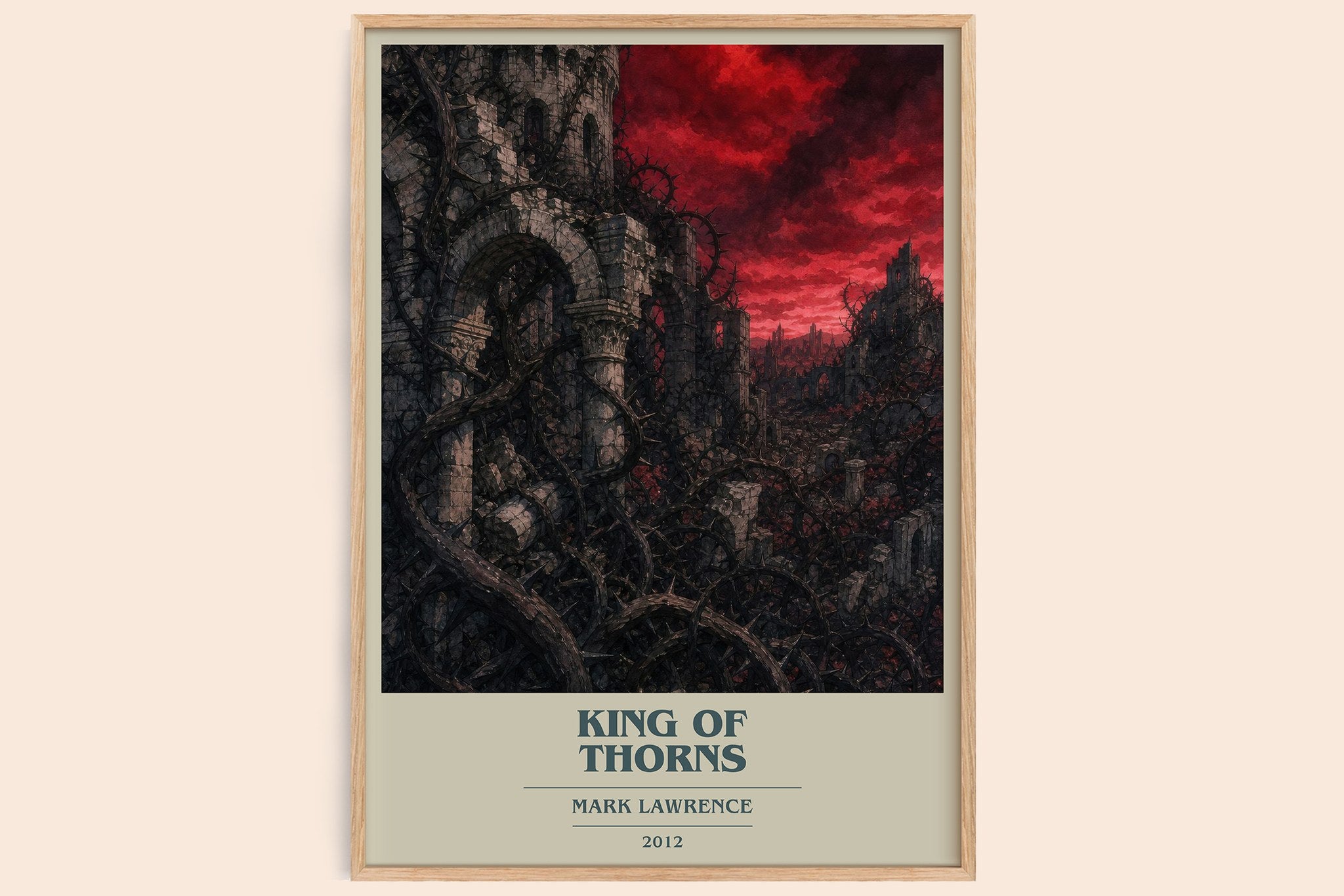 King of Thorns Book Cover Poster by Mark Lawrence