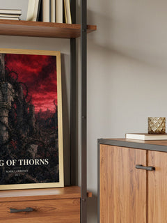 King of Thorns book watercolour illustration paper finish options – matte satin gloss