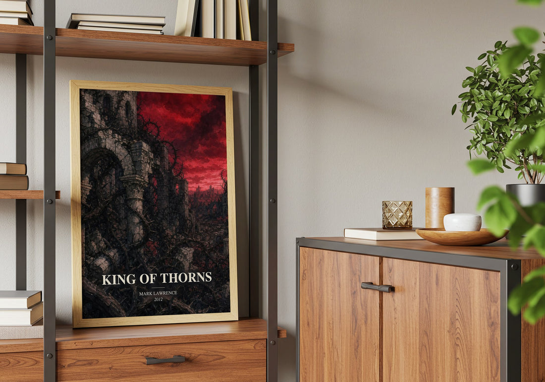 King of Thorns book watercolour illustration paper finish options – matte satin gloss