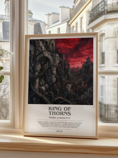 King of Thorns bookish poster colour and style options – Mark Lawrence book art