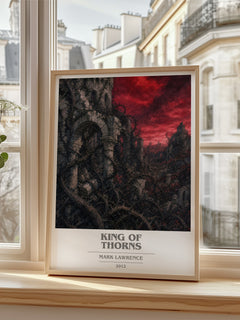 King of Thorns book cover poster colour and style options – Mark Lawrence book art