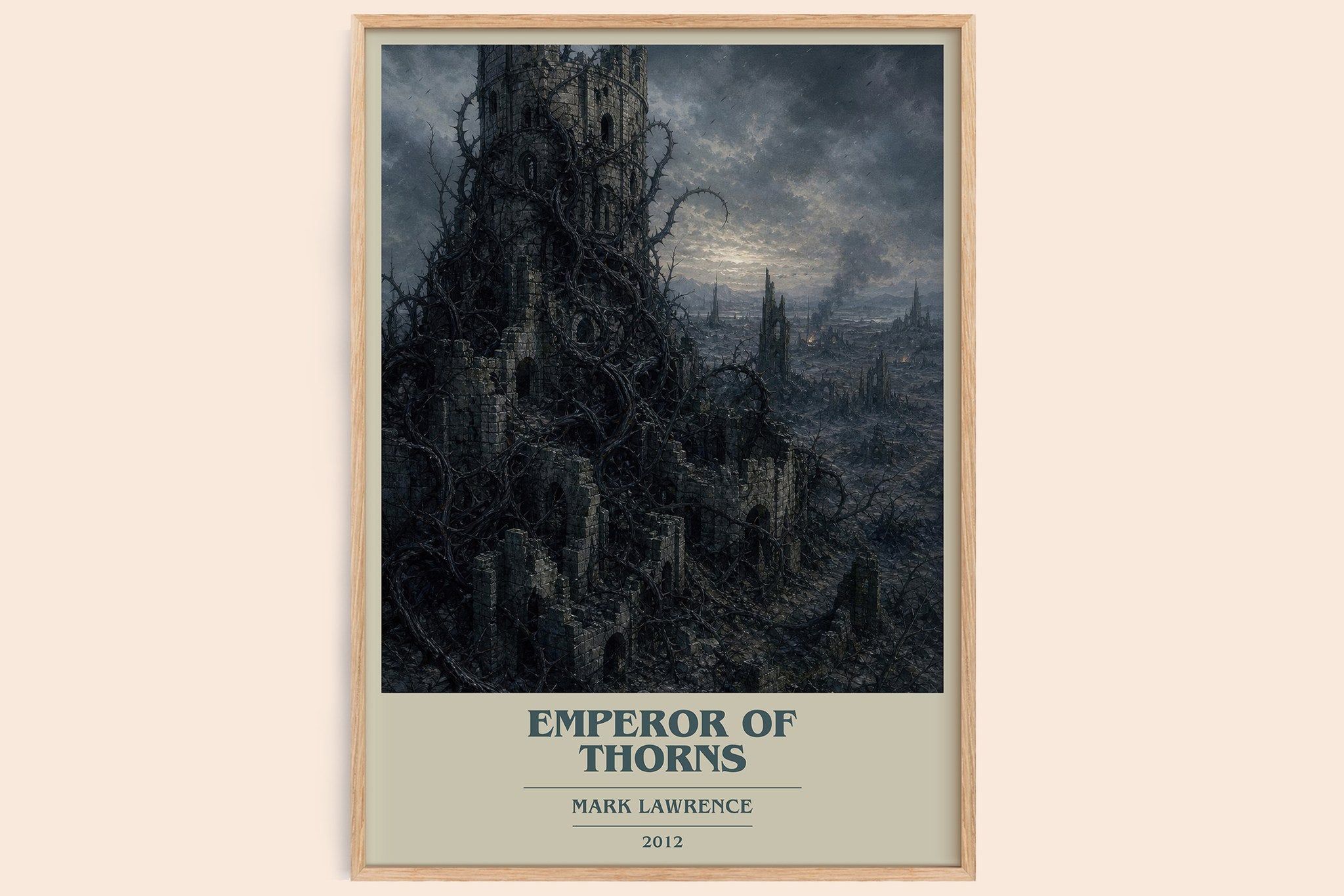 Emperor of Thorns Book Cover Poster by Mark Lawrence