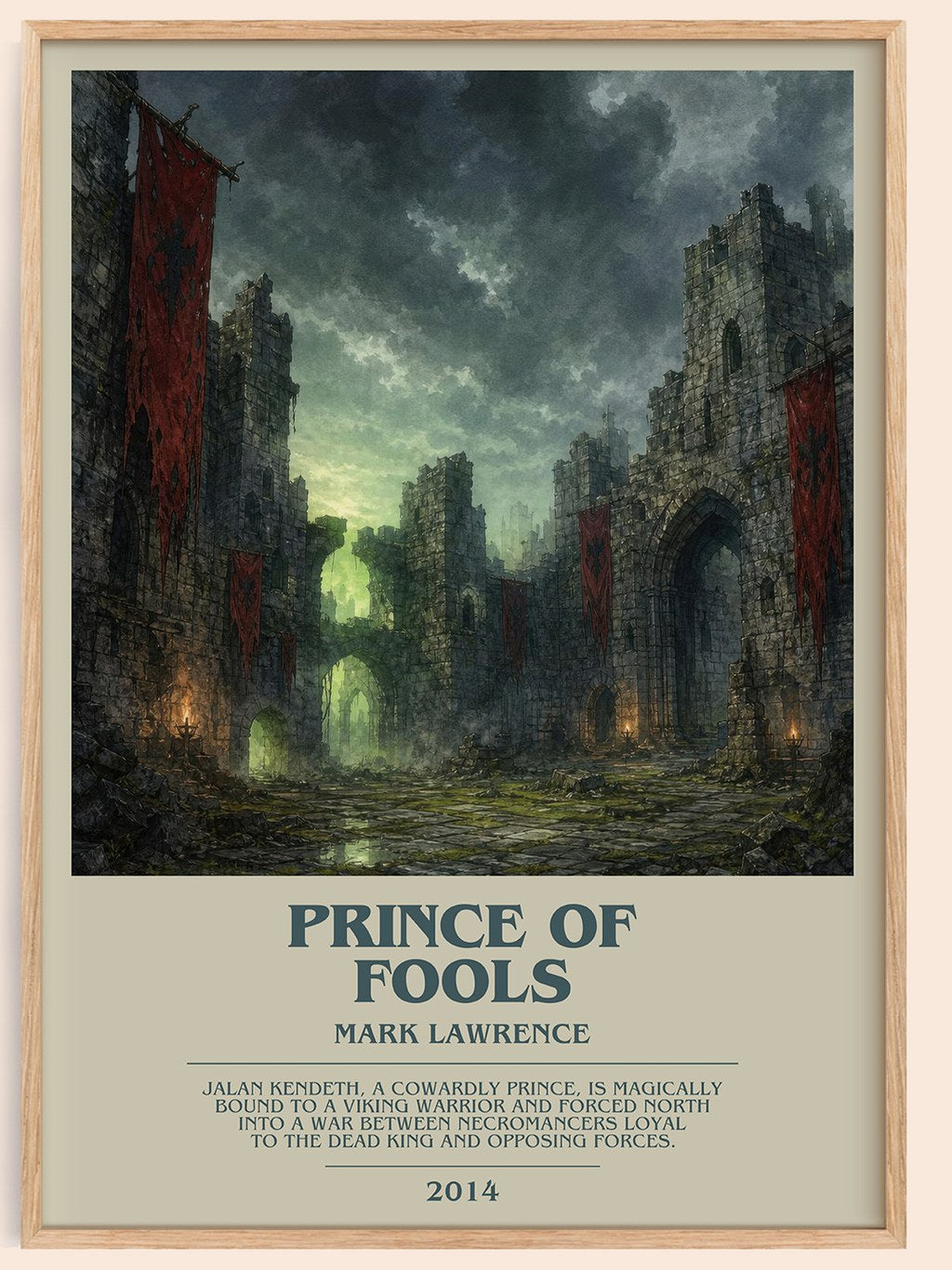Prince of Fools bookish book poster by Mark Lawrence – framed literary art print