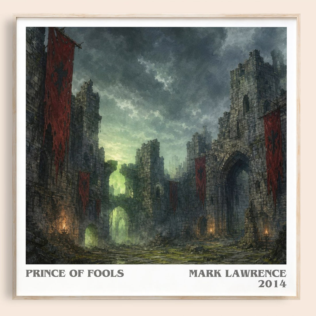 Prince of Fools literary book poster by Mark Lawrence – framed literary art print
