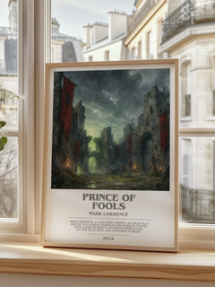 Prince of Fools bookish poster colour and style options – Mark Lawrence book art