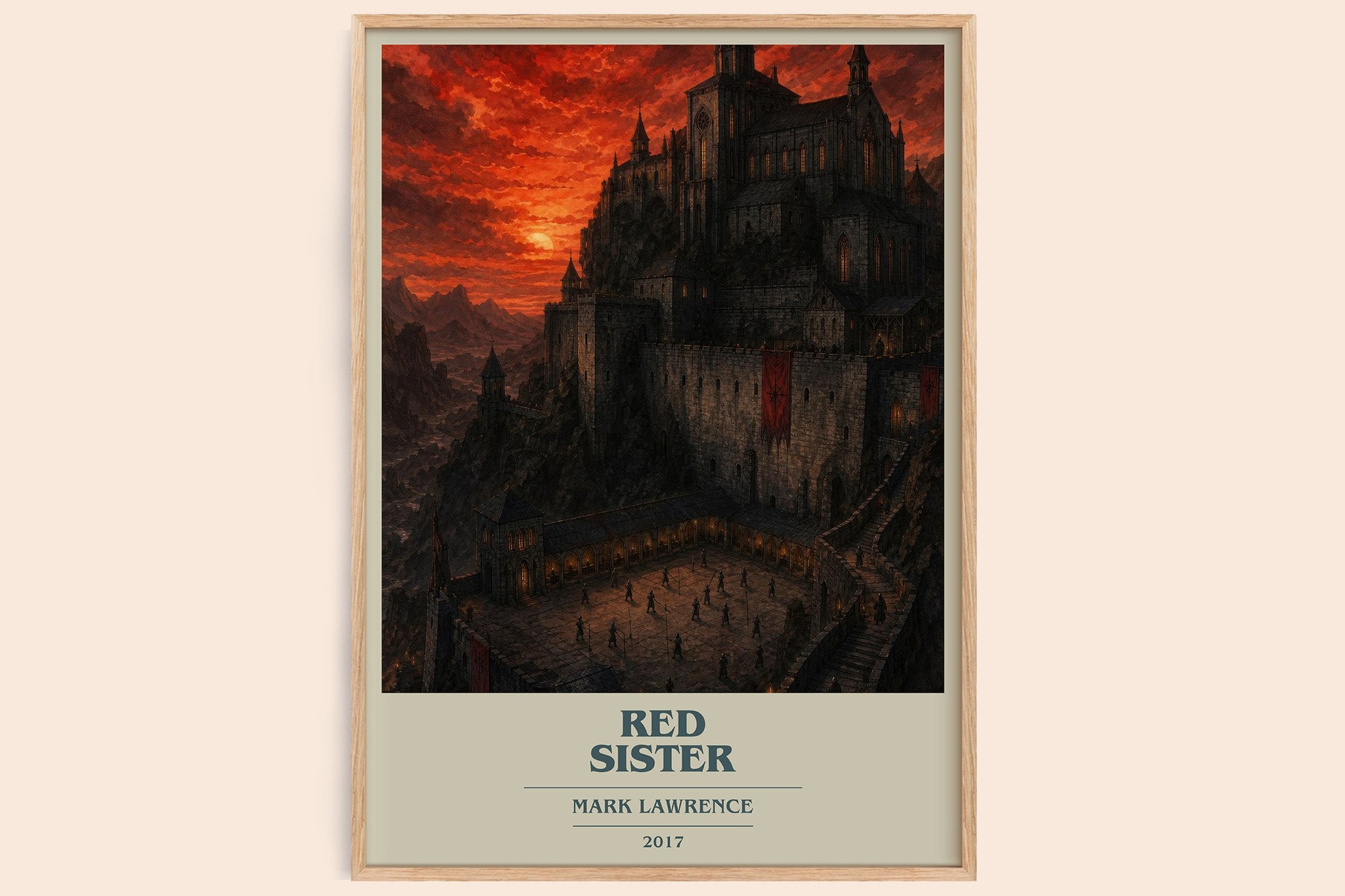 Red Sister Book Cover Poster by Mark Lawrence