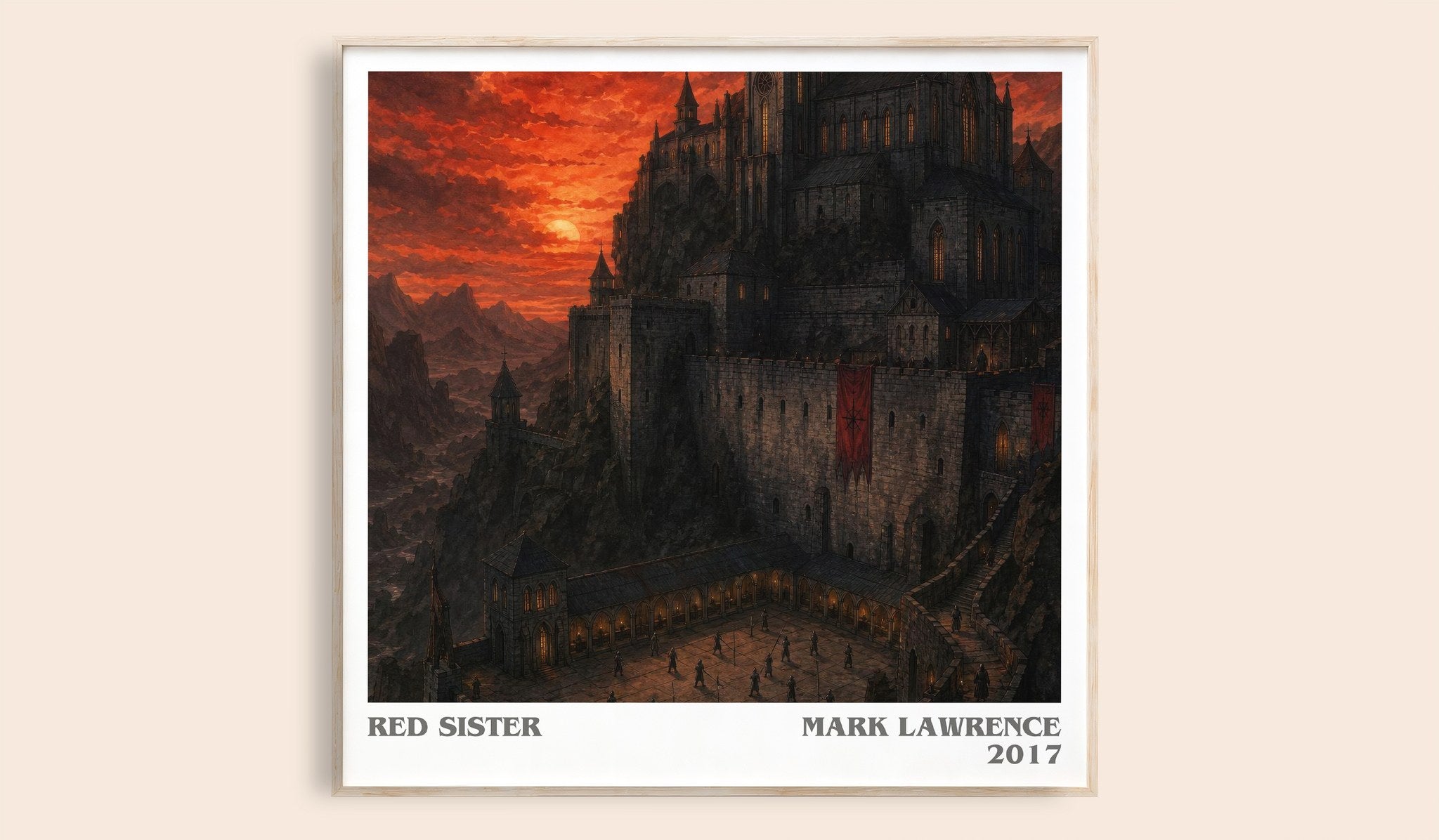 Red Sister Literary Art Print by Mark Lawrence