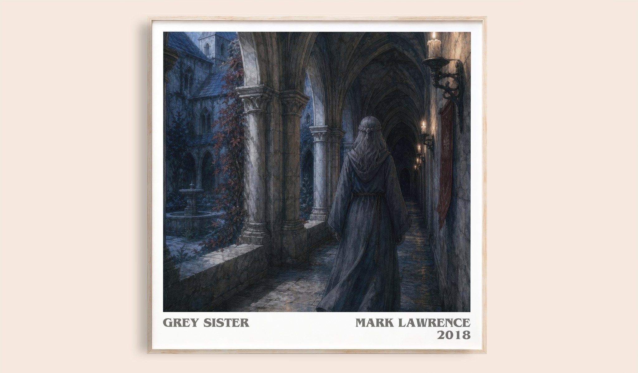 Grey Sister Literary Art Print by Mark Lawrence