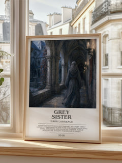 Grey Sister bookish poster colour and style options – Mark Lawrence book art