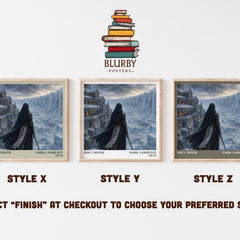 Holy Sister literary print in frame leaning in hallway – fantasy wall art