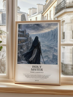 Holy Sister bookish poster colour and style options – Mark Lawrence book art