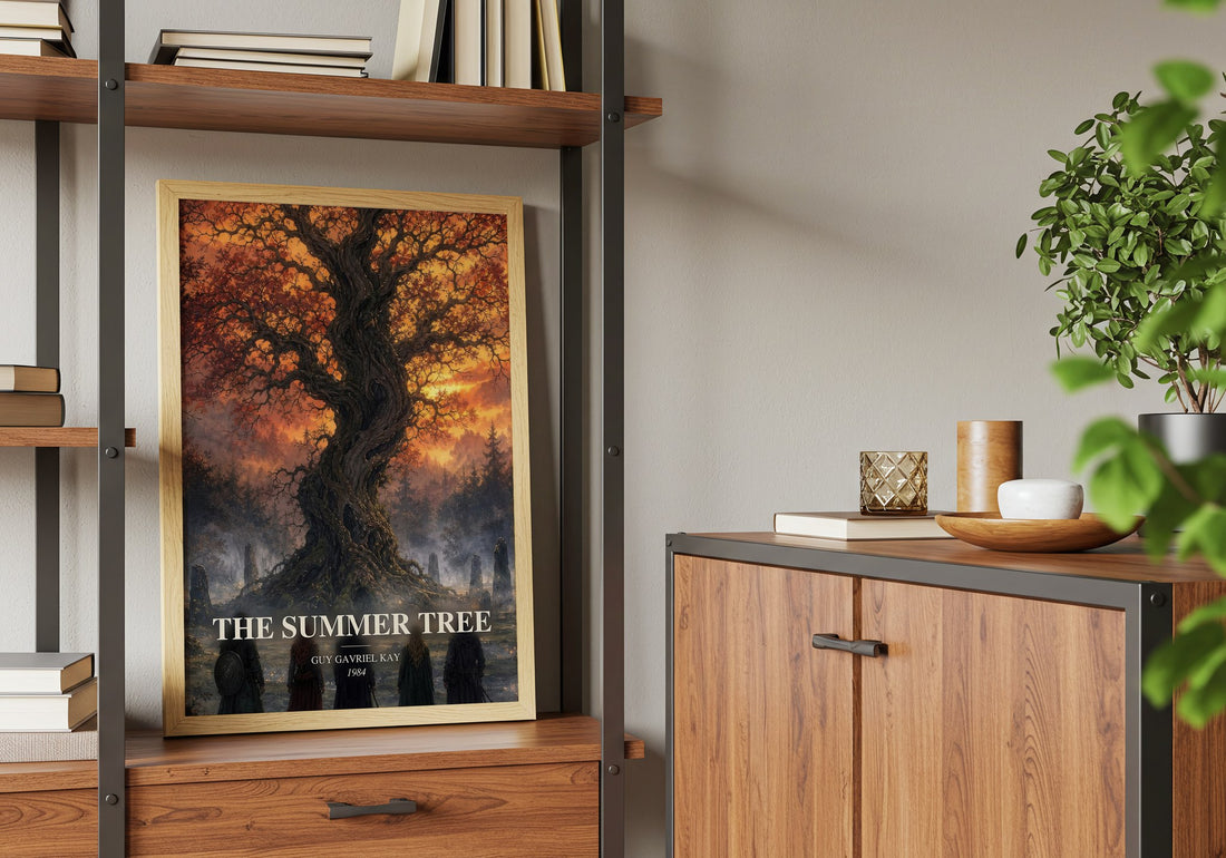 The Summer Tree book watercolour illustration paper finish options – matte satin gloss