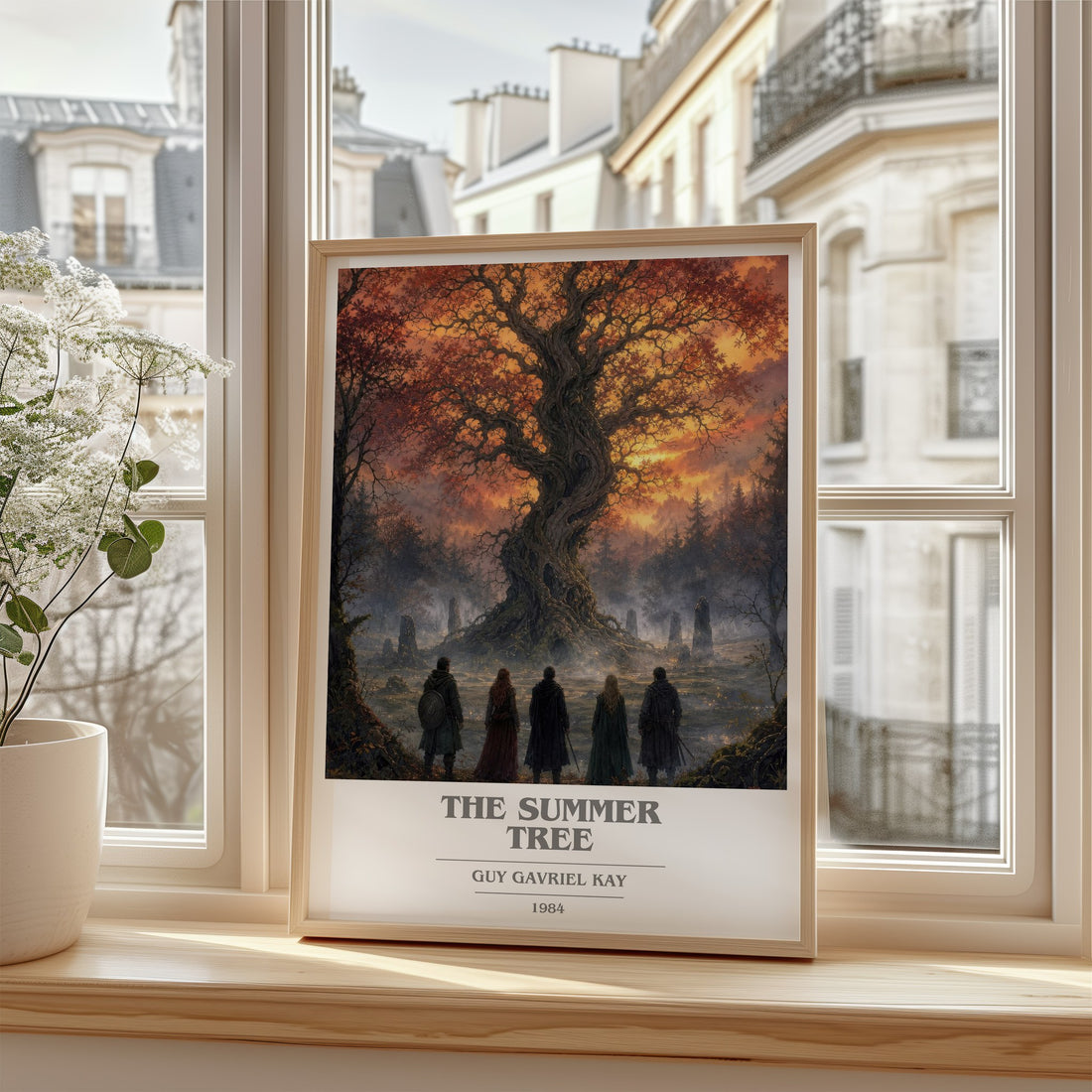 The Summer Tree book cover poster colour and style options – Guy Gavriel Kay book art