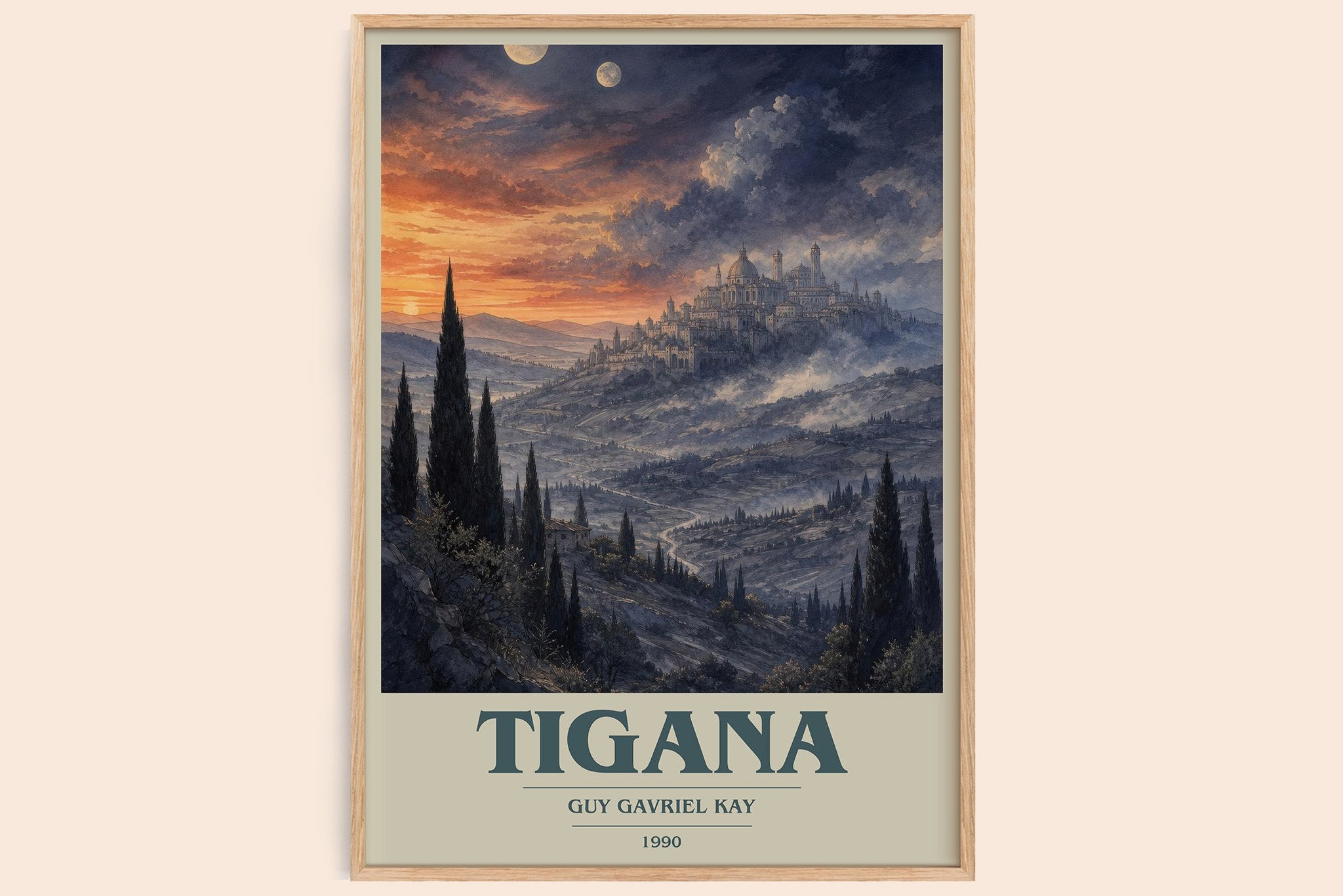 Tigana Book Cover Poster by Guy Gavriel Kay