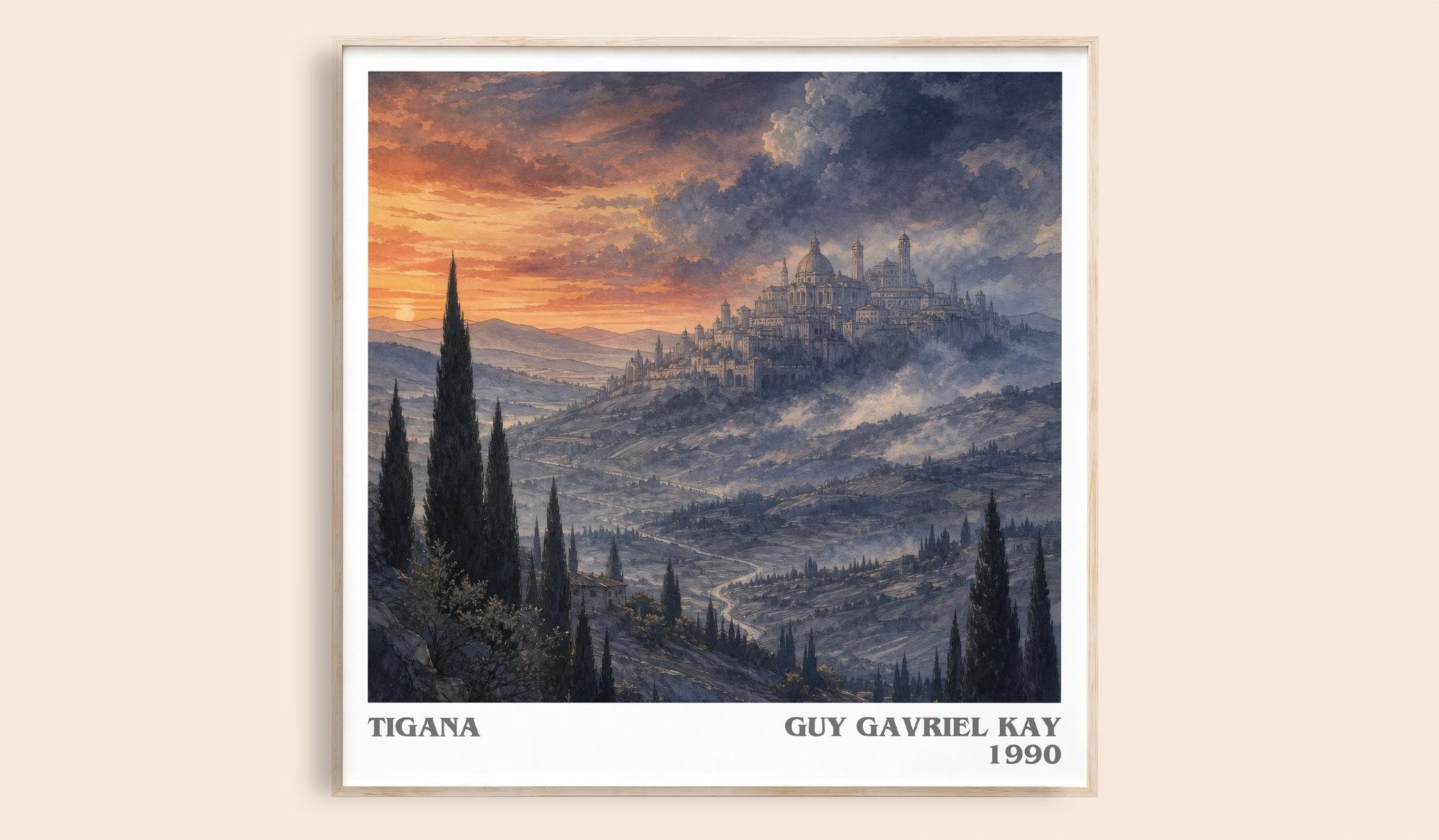 Tigana Literary Art Print by Guy Gavriel Kay