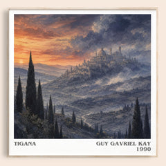 Tigana literary book poster by Guy Gavriel Kay – framed literary art print