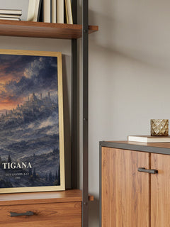Tigana book watercolour illustration paper finish options – matte satin gloss